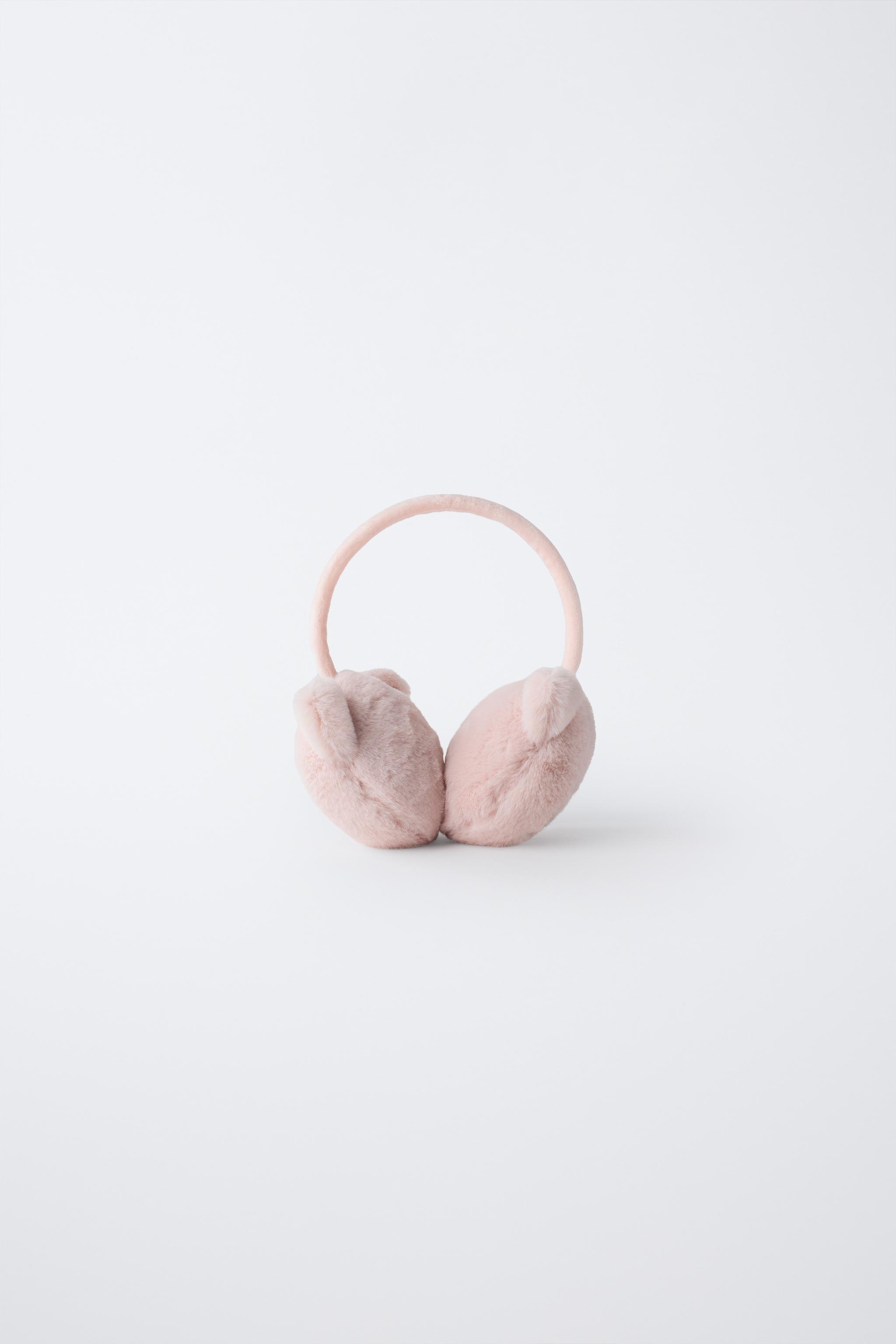 FAUX FUR MOUSE EAR MUFFS